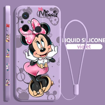 Love Minnie Pink За Xiaomi Redmi 12 12C 11 Prime A1 10 10X9 9A 9AT 8 Pro 4G 5G Течен Ляв Въженият Калъф За Телефон на Корпуса Cover Capa