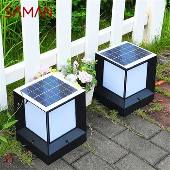 SAMAN Solar Modern Wall Outdoor Cube Light LED Водоустойчиви осветителни тела за вашия дом градина