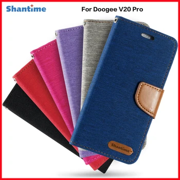 Флип калъф от изкуствена кожа за Doogee V20 Pro, бизнес калъф за Doogee V20 Pro, държач за карти, силиконова рамка за снимка, чанта-портфейл, чанта за носене