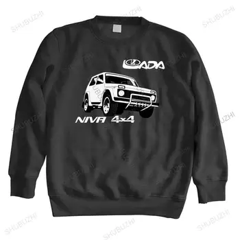 нова памучен есенно-пролетно hoody Lada Niva 4X4 Off Road Russische Car Auto Suv Реколта унисекс с кръгло деколте, hoody, върхове