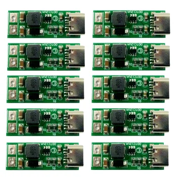 10шт USB конектора Type-C DC DC Тласък в повишаващ преобразувател 5, В 6, В 9, В 12 и В 15-24 В Модул доставка DDTC12UA