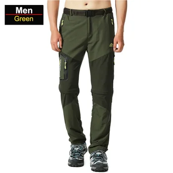 Мъжки водоустойчив туристически панталони, пролет-лято, бързо съхнещи къси панталони, мъжки подвижни дишащи панталони за риболов, къмпинг