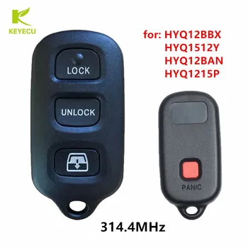 KEYECU Подмяна на Дистанционно Ключ и без Ключ 314,4 Mhz за Toyota 1999-2009 4Runner Sequoia HYQ12BBX HYQ1512Y HYQ12BAN HYQ1215P