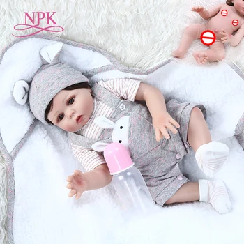 Търговия на едро NPK изцяло от Силикон, винил кукли Reborn Baby, Мода Водоустойчив Кукли, Детски Играчки За Деца, Подаръци за Рожден Ден на Партньор