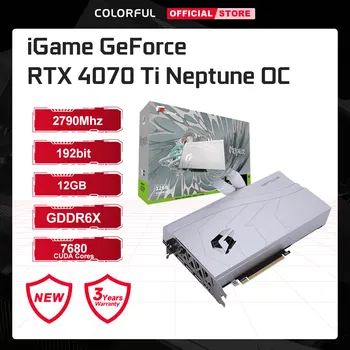 ЦВЕТНА графична карта GeForce RTX 4070TI Neptune 12GB GDDR6x 192 Bit 2745 Mhz NVIDIA GPU 4070Ti RTX графична Карта на Игралното Видео