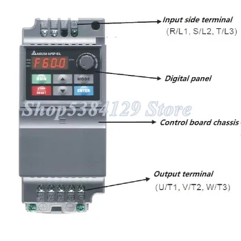 Преобразувател на честота VFD-EL VFD007EL43A 380 В 0,75 кВт