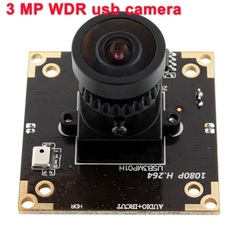 Такса камера WDR Aptina AR0331 Цветен CMOS, USB 2.0 високоскоростно 1080P широкоъгълен обектив 2,9 мм 3mp 1080P H. 264/MJPEG/YUY2 USB2.0 usb