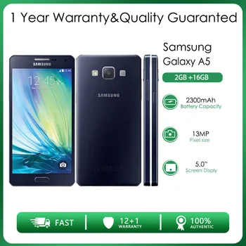 Оригинален Отключени Samsung Galaxy A5 A5000 1 Sim 4G четириядрен 2 GB RAM памет 16 GB ROM 13 MP 5,0 