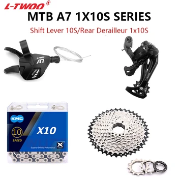 LTWOO A7 1x10 Groupset A7 скоростния + Заден Превключвател за Планински велосипед 10-Скоростни Купове Звезди 40/42/46/50t K7 KMC X10 Верига