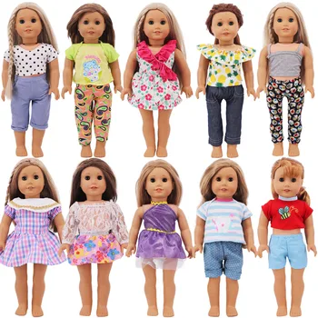 Стоп-моушън, облекло, покрив, къса пола, панталон, рокля за 18-инчови американски куклен момичета и 43 см., нова детска играчка Reborn, играчка поколение Baby Girl