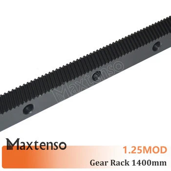 MAXTENSO 1.25 mod Модул Зъбни Рейки на Дясната Спирала Ляво зъбите са 1400 мм, Гравиране Машина с ЦПУ много точни Детайли САМ 1.25 М Стомана