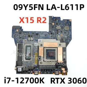 Оригинална ЗА DELL ЗА ДЪННАТА ПЛАТКА ALIENWARE X15 R2 i7-12700K NVIDIA RTX 3060 6 GB 9Y5FN 09Y5FN LA-L611P 100% тествана е