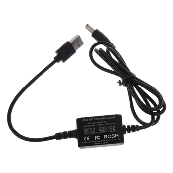 USB към DC5,5x2,1mm Усилительная линия рутери Нагоре кабел от 5 до 12 В захранващия Кабел на Директна доставка