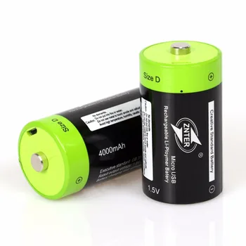 ZNTER 1,5 4000 mah Размер D Батерия Micro USB Акумулаторни Батерии D Lipo Батерия LR20 За RC на Камерата Дрона Аксесоари Директен доставка
