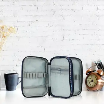 Калъф за плетене на една кука, мини-здрава празна чанта с цип, джоб за плетене спици, чанта с цип за пътуване