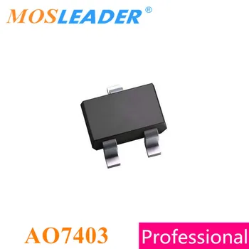 Mosleader AO7403 SOT323 500PCS 3000PCS SC-70 P-Channel -20V -0.7 A Произведено в Китай с Високо качество
