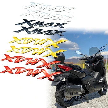 2 ЕЛЕМЕНТА 3D Мотоциклетът емблема, ЛОГО, Favicon, хромирани стикер, Стикери, Етикети за YMAHA Xmax 125 250 300 400 X Max 300 Аксесоари