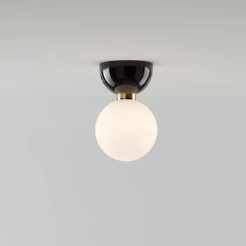 Италиански, скандинавски творчески стъклена Топка, тавана лампа за пътека, Дизайнерски тавана лампа за антре
