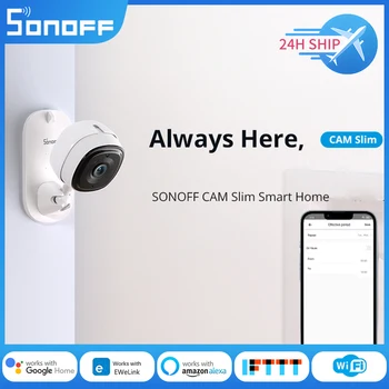 SONOFF CAM Тънка WiFi Интелигентна Камера за Сигурност 1080P HD Аларма Движение С двустранен аудиосвязью с устройства Sonoff чрез приложение eWeLink